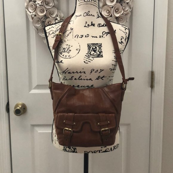 DONATED Brown Stone Mountain leather purse - Picture 5 of 15